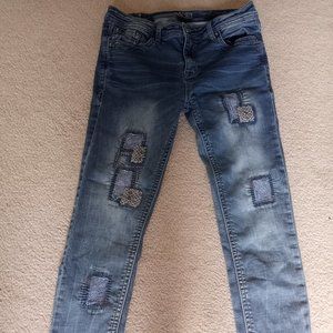 Grace in LA patch jeans